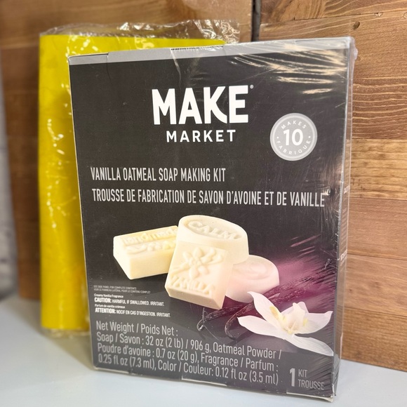 NEW Complete Vanilla Oatmeal SOAP MAKING KIT DIY BUNDLE W Silicone Mat Adult Set - Picture 3 of 10